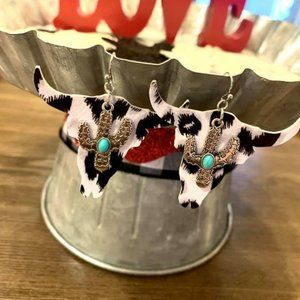 Cactus bull earrings